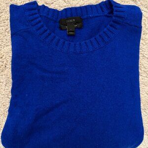 J. Crew Blue Cashmere Sweater